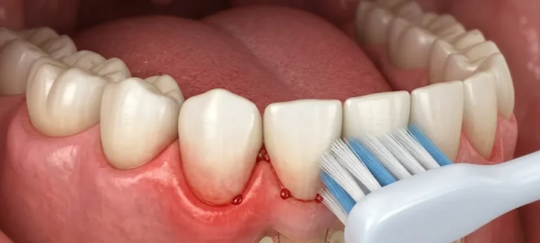 Krvavenje dlesni med ščetkanjem kot znak gingivitisa