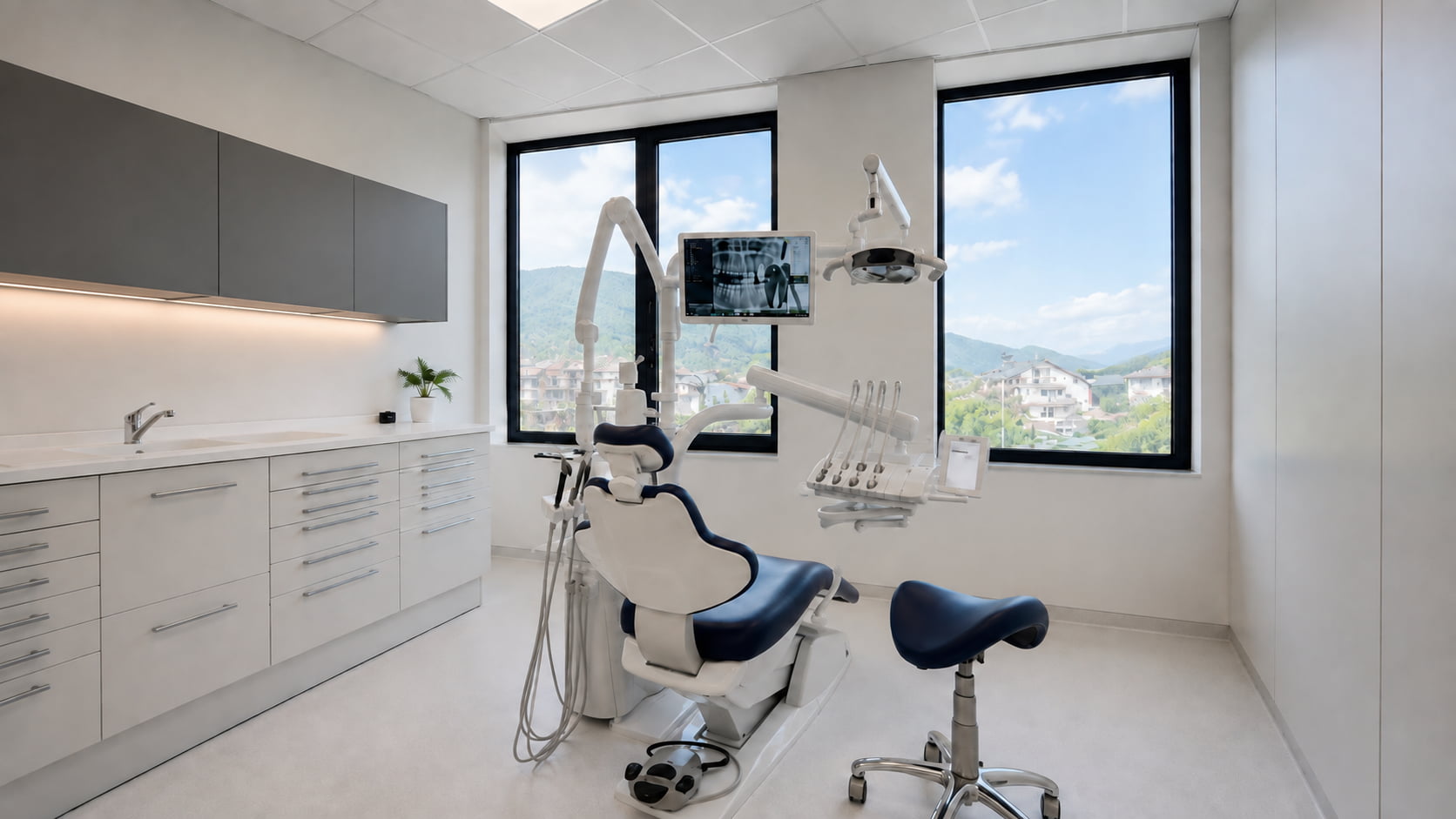Zobozdravstveni stol z lokalnim rentgenom v ambulanti K2 Dent